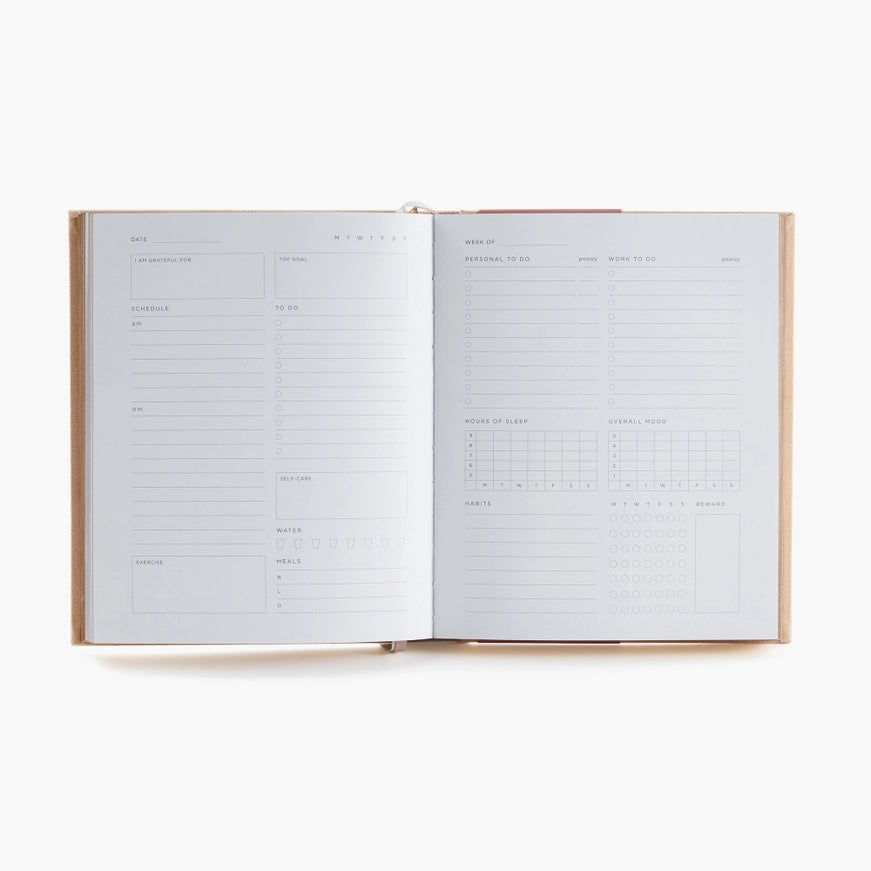 Deluxe Self-Care Journal – Beige