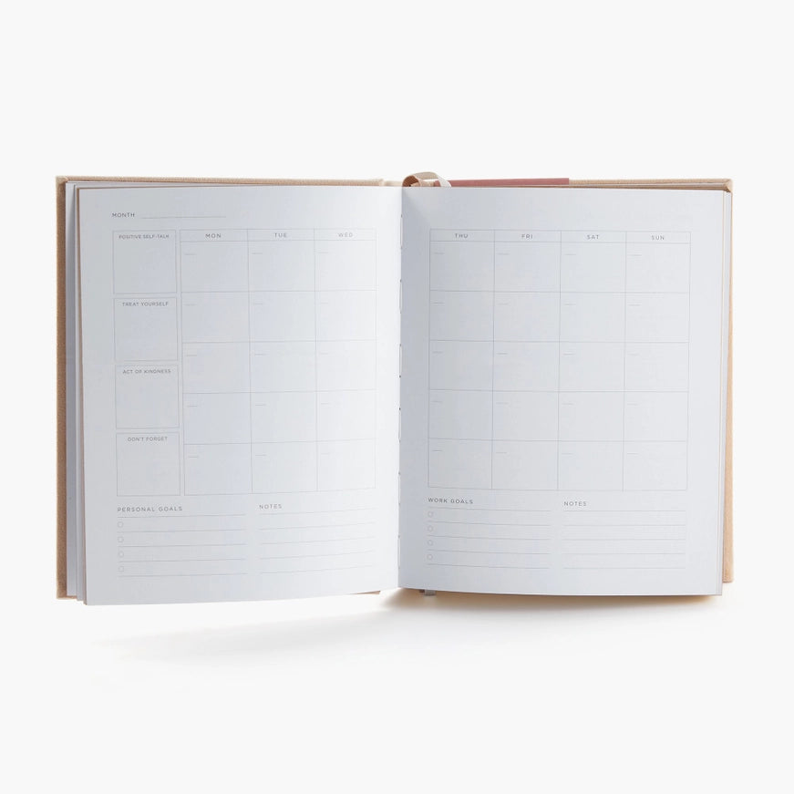 Deluxe Self-Care Journal – Beige