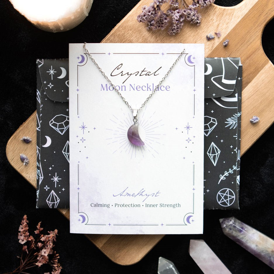 Moon Necklace on Greeting Card