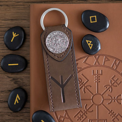 'Algiz' Protection Viking Rune Keyring