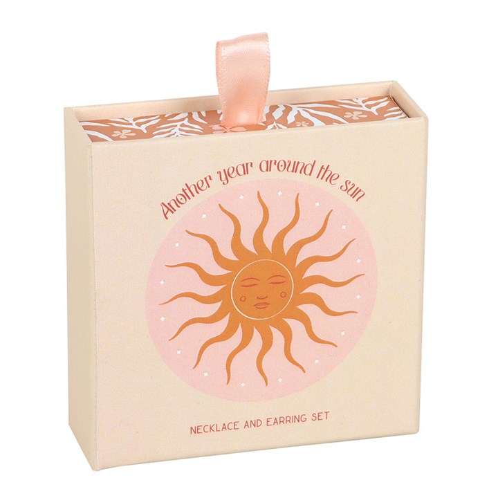 Sun Earring and Necklace set