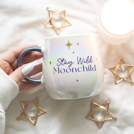 'Stay Wild Moon Child' Rounded Mug