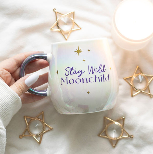 'Stay Wild Moon Child' Rounded Mug