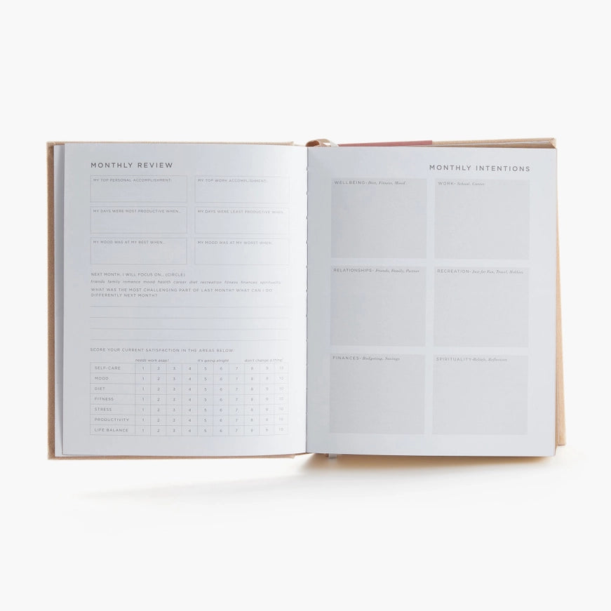 Deluxe Self-Care Journal – Beige